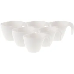 Villeroy & Boch, Tasse, Multipack Flow Frühstücksobertasse - 6 Stück (250 ml, 6x)