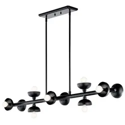 Kichler Palta Kronleuchter Schwarz KL-PALTA9-BK