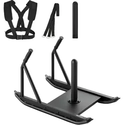 VEVOR Gewichtsschlitten Kraftschlitten Fitness Krafttrainingsschlitten zur Verbesserung der Geschwindigkeit bei sportlichen Übungen, Fitnessgerät mit Griff, kompatibel mit 25/51 mm Gewichtsscheiben