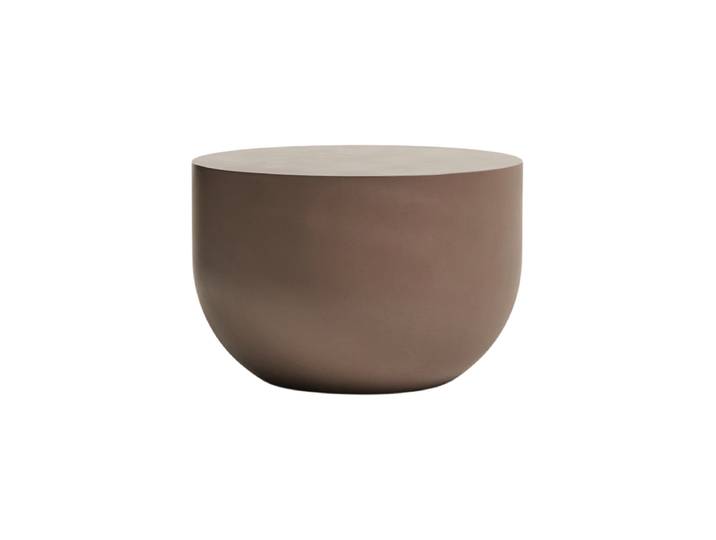 Runder, hochwertiger Outdoor Couchtisch „Garbeto“ Braun Kave Home