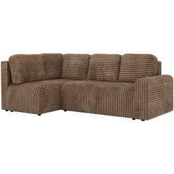 ECKSOFA NESSARO COR L - Braun Cord - Links