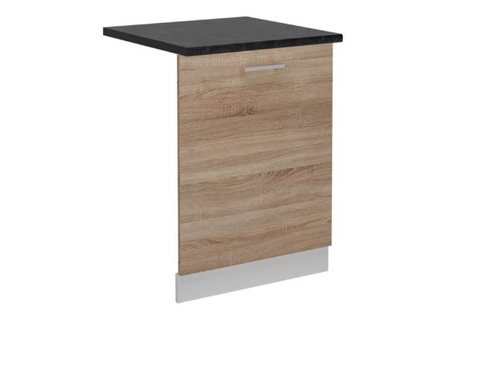Façade de lave-vaisselle R-Line 60cm PT Anthracite Sonoma/Blanc Vicco 55006