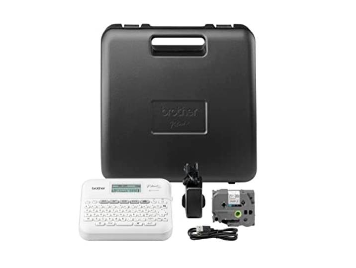 Brother P-Touch PT-D410VP Étiqueteuse pour Bureau et Domicile Avec Malette de Transport Incluse Pour Rubans TZE de 3\,5 à 18 mm de Large Jusqu'à 20 mm/Secondes