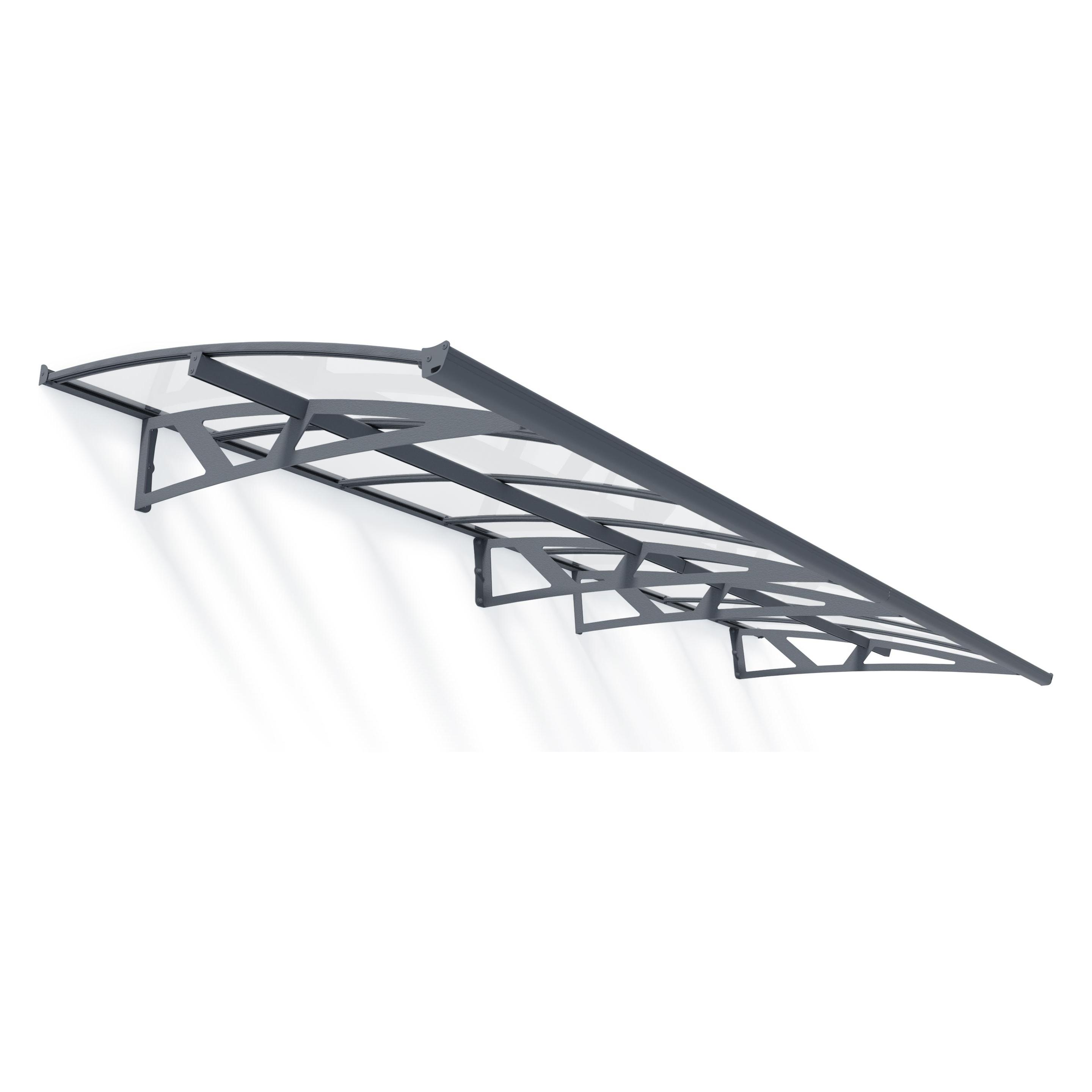 Canopia Vordach Amsterdam 139x447cm Grau (47156062)