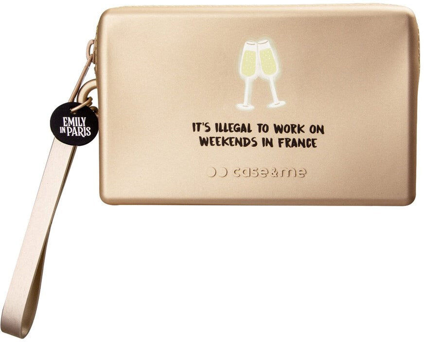 Case&Me - Emily in Paris - Silikone Taske - Champagne Cheers