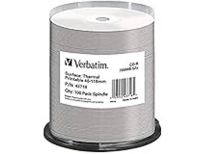 VERBATIM Pack de 100 CD R Imprimable Transfert Thermique