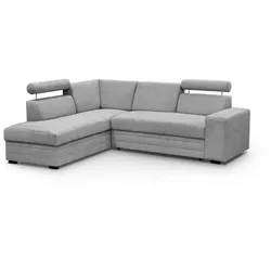 ECKSCHLAFSOFA Roma hellgrau links
