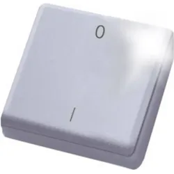 Eltako FMH2S-wg Funk-Minihandsender reinweiss glaenzend fuer Schluesselring (Gerätespezifische Fernbedienung, Radio Frequency (RF)), Fernbedienung, Weiss