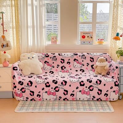 Shop Station Sanrio Flannel Blanket Double Sided Soft Fleece Throw For Bed, Sofa, Travel & Office pink 27.56 39.37 In