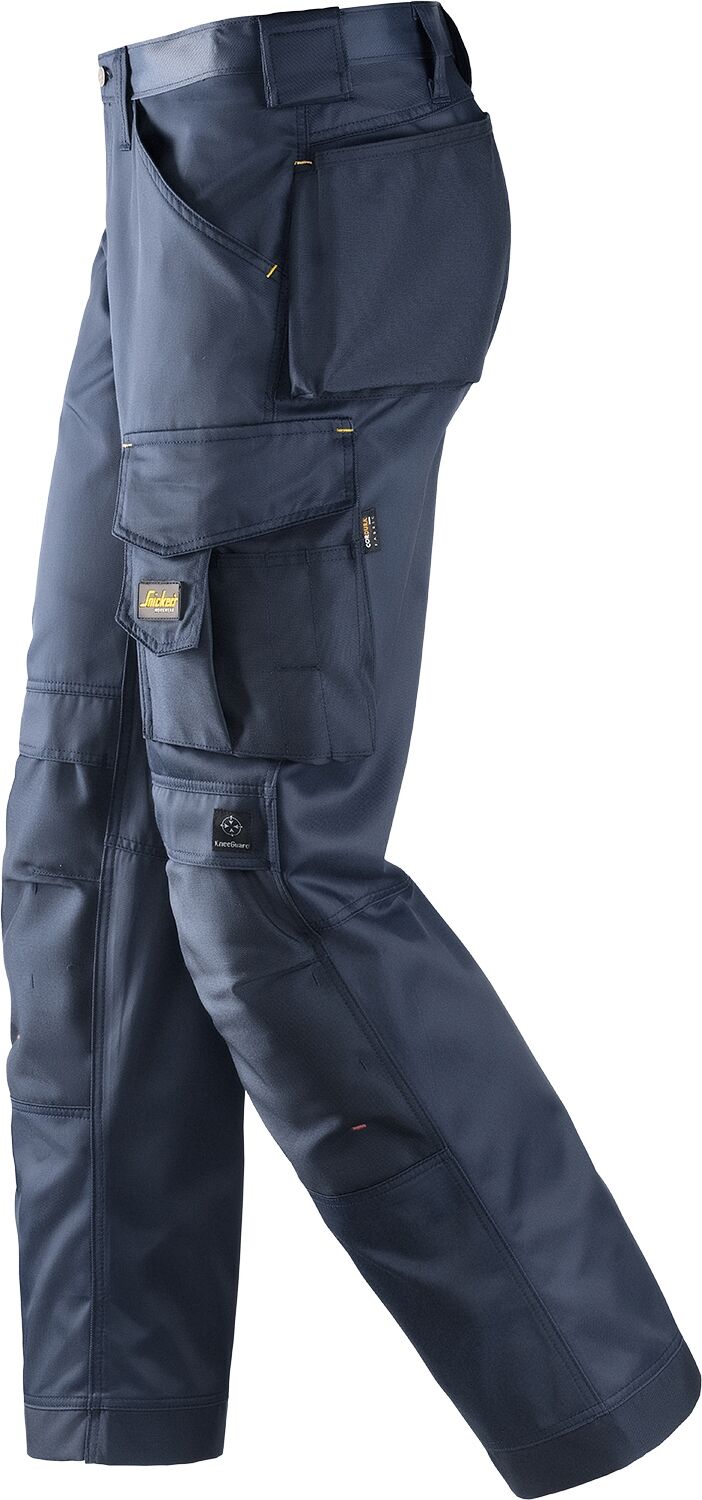 Arbeitshose SNICKERS WORKWEAR "DuraTwill Handwerker", Herren, Gr. 54, Einheitsgröße, blau (marine (navy)), Obermaterial: 52% Baumwolle CO. 48% Polyamid PA., Hosen Arbeitshose