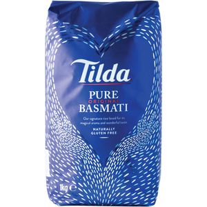 Tilda Reis Pure Basmati aus Indien, Langkorn, lose, 1 kg