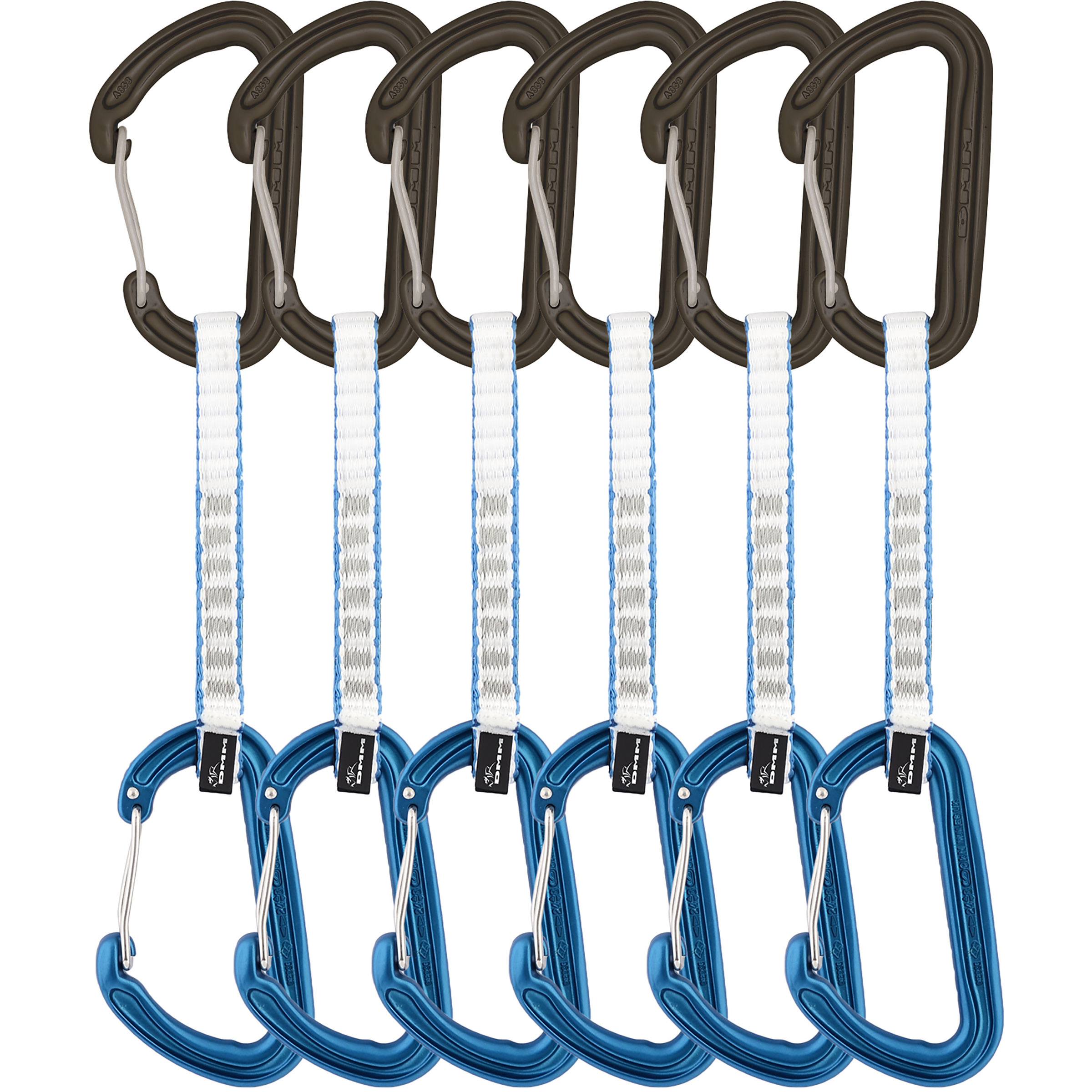 DMM Spectre Expressset 6er Pack Express-Sets blau Größe 12CM Alpinklettern | Sportklettern