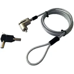 DLH Surface Pro/Go Laptop Key Security Cable, Notebook Security, Schwarz, Grau