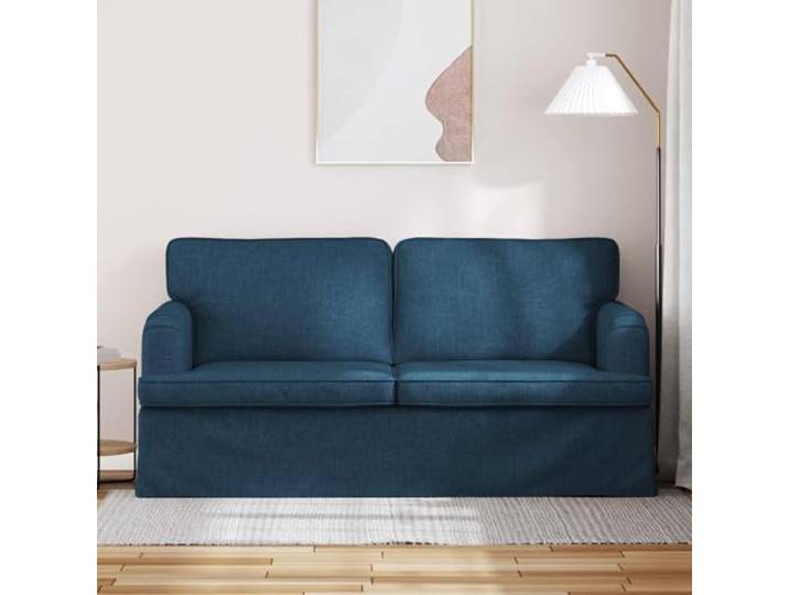 KTHLBRH Blaues Sofa, 162 x 80 x 85 cm, Stoff Minimalistisches Design, ergonomische Struktur, modularer Abschnitt, geeignet für moderne Innenräume