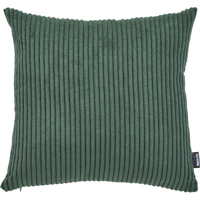 Dekokissen DONE. "Zoom", grün (khaki), B:60cm L:60cm, Obermaterial: 92% Polyester, 8% Nylon, Dekokissen_Sitzkissen_Kissenhüllen, Kissenhülle aus modernem Cordstoff