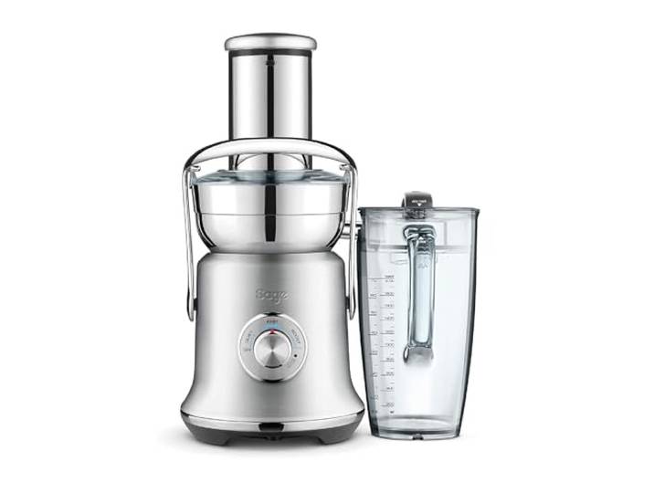 Sage The Nutri Juicer Cold XL, Gebürsteter Edelstahl Entsafter Gemüse und Obst, XL Einfüllschacht, Leiser Betrieb, Extra Großer Krug, Leicht zu Reinigen, Sofort Trinkfertig