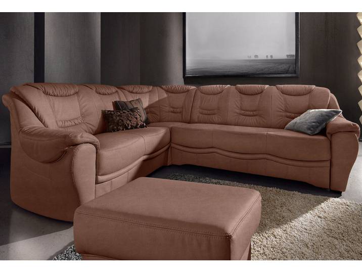 Ecksofa SIT & MORE Benson L-Form , braun, B:265cm H:94cm T:215cm, NaturLeder;Luxus-Microfaser;Luxus-Kunstleder;Primabelle-Microfaser, Sofas, Ecksofa, wahlweise mit Schlaffunktion