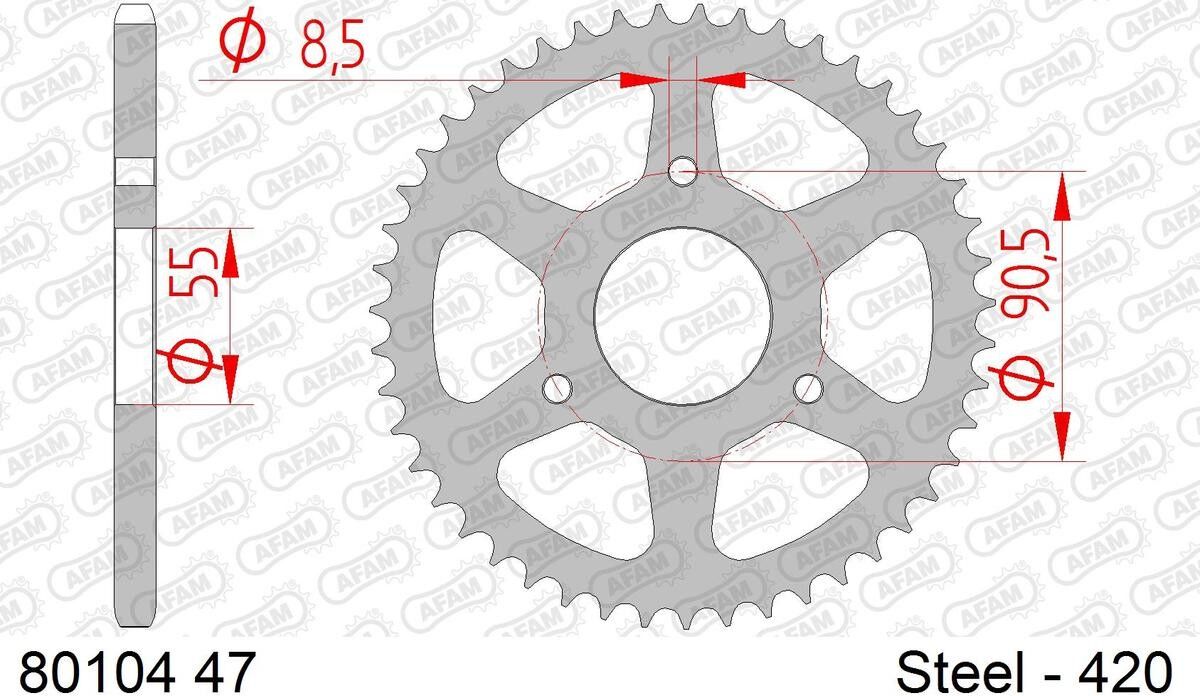 AFAM 80104-47 Chain Sprocket