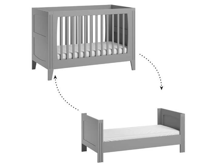 Lit bébé évolutif Vox Milenne Gris