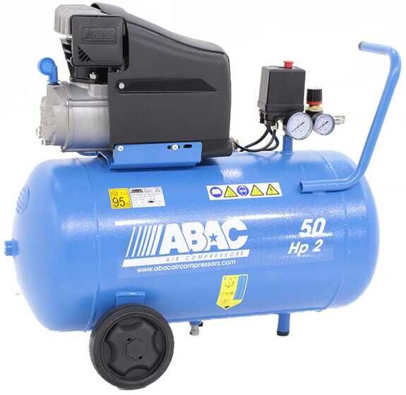 ABAC MONTECARLO L20 - Einphasiger elektrischer Luftkompressor - Motor 2 PS - 50 lt