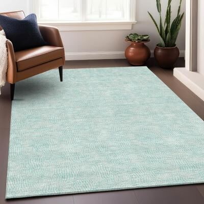 Addison Rugs Machine Washable Indoor/ Outdoor Solid Causal Chantille Rug