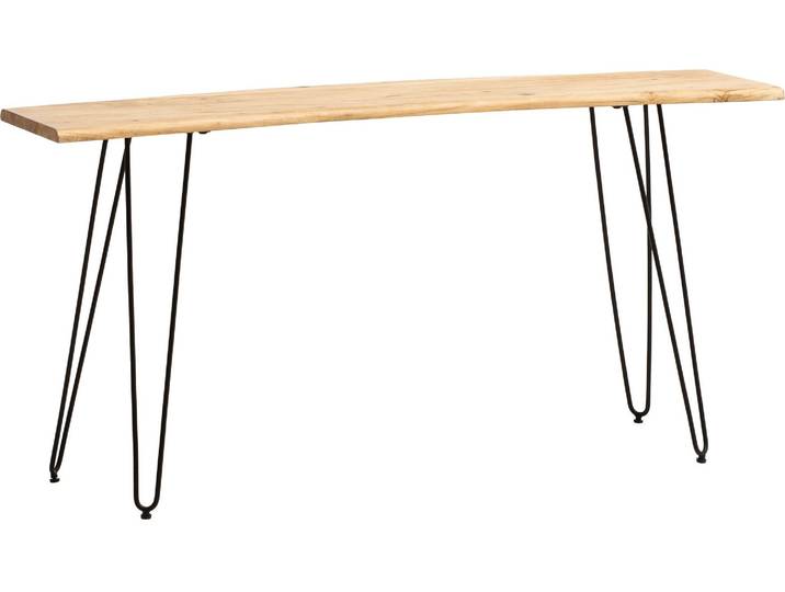 Bureau résidentiel 150 cm en bois massif d'acacia bureau bureau informatique tree edge Wohnling
