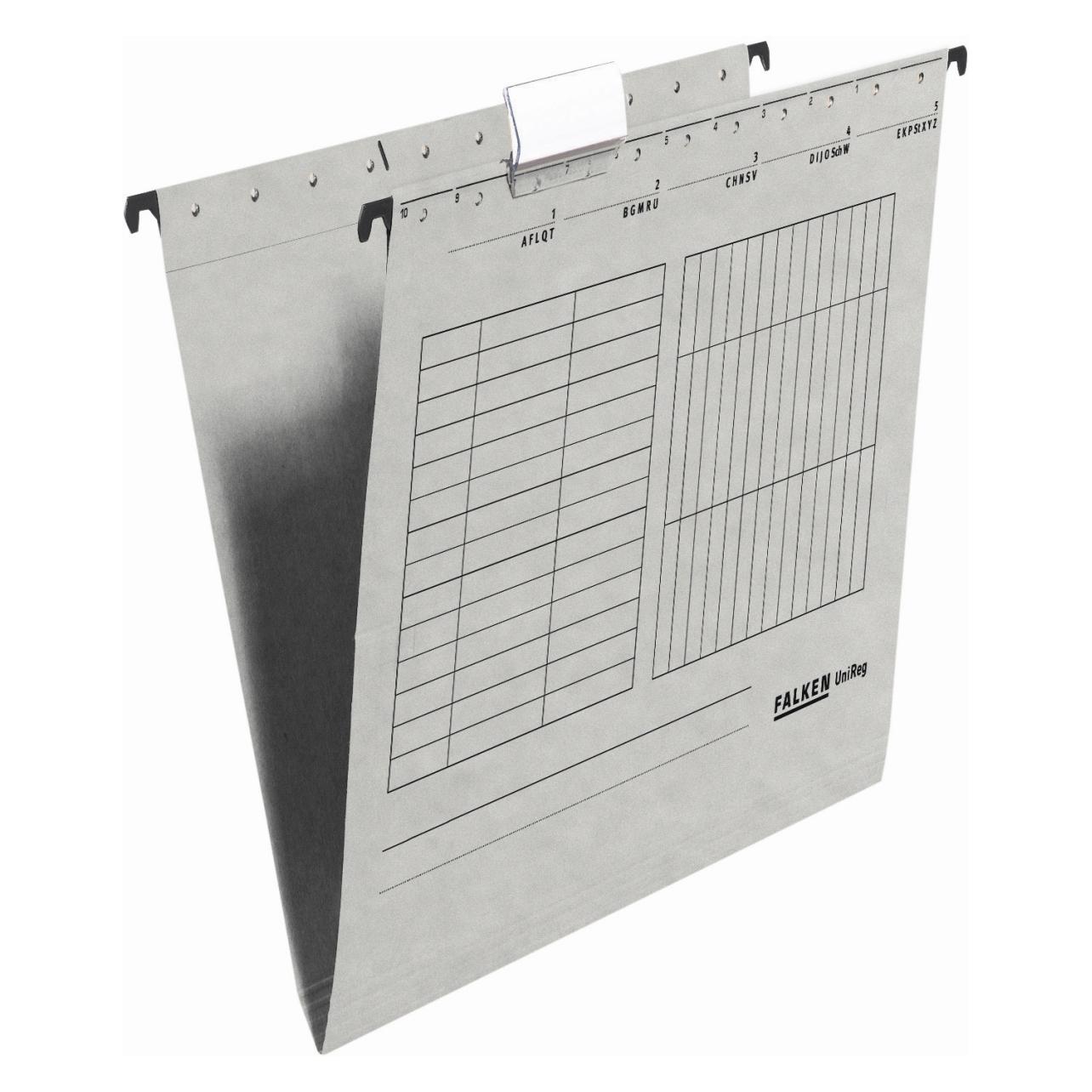 Falken 25 Hängemappen UNIREG grau (A4, 1x) (80004427)
