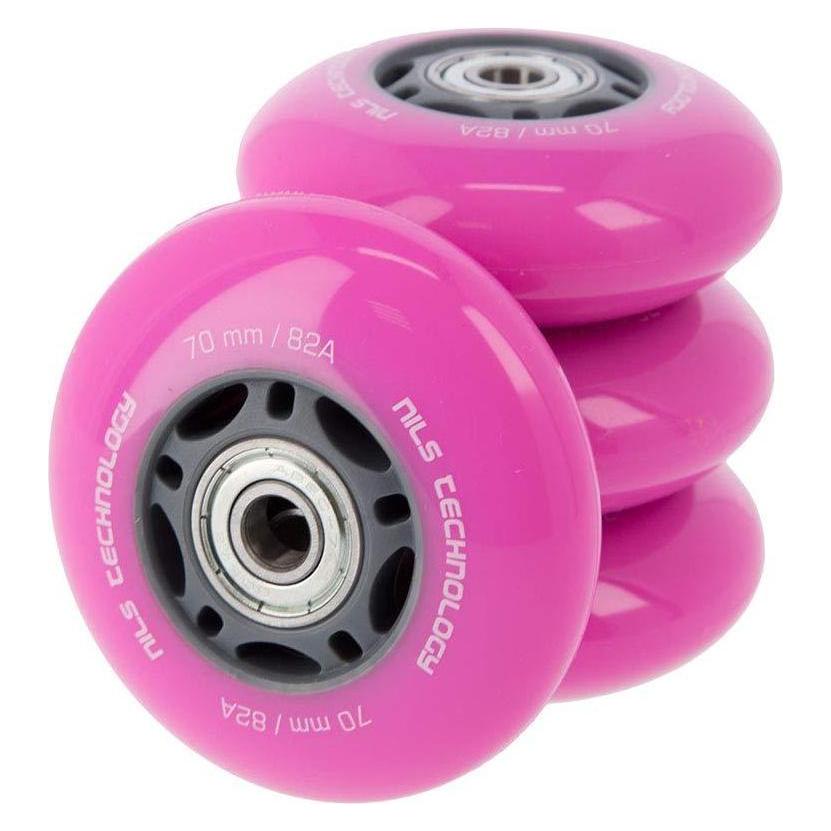 Nils VE 70x24 82A Pink (4 Stück) + ABEC-7 (8 Stück) SET (5907695535884)