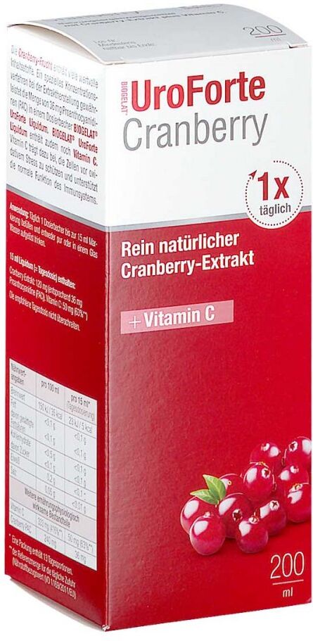 BIOGELAT UroForte Cranberry Liquidum 200ml