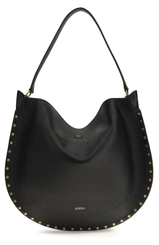 Isabel Marant Schultertasche aus Kalbsleder in Schwarz PP0200FAC3C22M_01BK