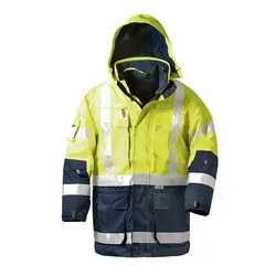 Warnschutz Parka 4-in-1 "JEKYLL"gelb/marine - S - gelb