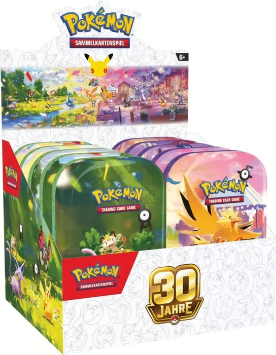 Pokémon-TCG: 30 Jahre - Mini-Tin-Box, Sammelkarten