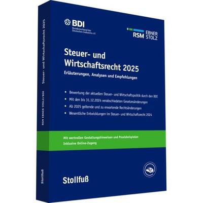 Steuer- und Wirtschaftsrecht 2025, Taschenbuch von , Stollfuß Verlag, 978-3-08-318461-4