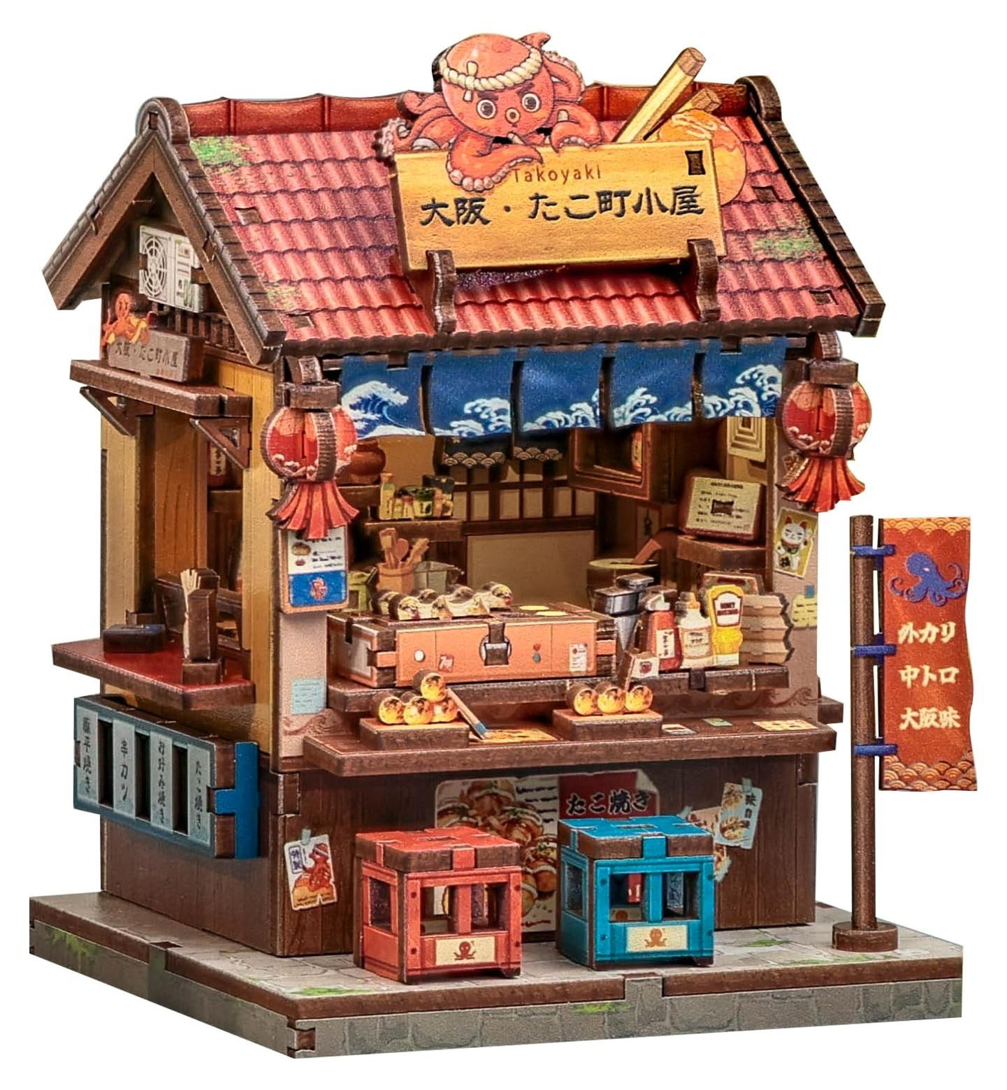 Solidchoice DIY Miniatuur Poppenhuis Kit - Japanse Boekenkast