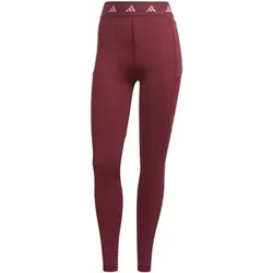 ADIDAS Damen Tight Techfit Stash Pocket Full-Length, Größe S in Rot Rot