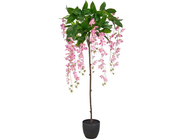 Kunstbaum CREATIV GREEN Clematis , helllila, H:160cm, Obermaterial: 60% Kunststoff, 40% Polyester, Kunstpflanzen, Kunstbaum, mit traumhaft schönen Blüten