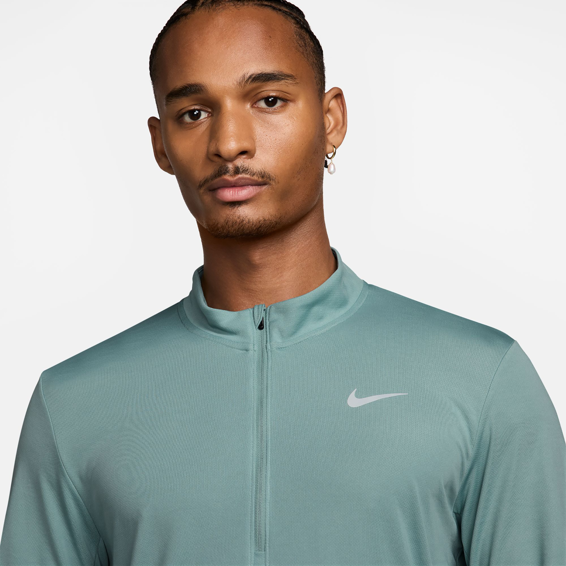 Nike Pacer Half Zip Herren Laufshirts gruen Größe XL Trailrunning | Laufen Elastisch