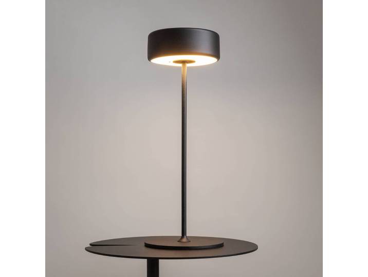 Maytoni LED Tischlampe AI Collaboration, dimmbar, schwarz, für Wohn- / Esszimmer, Aluminium, Modern, LED Tischlampe