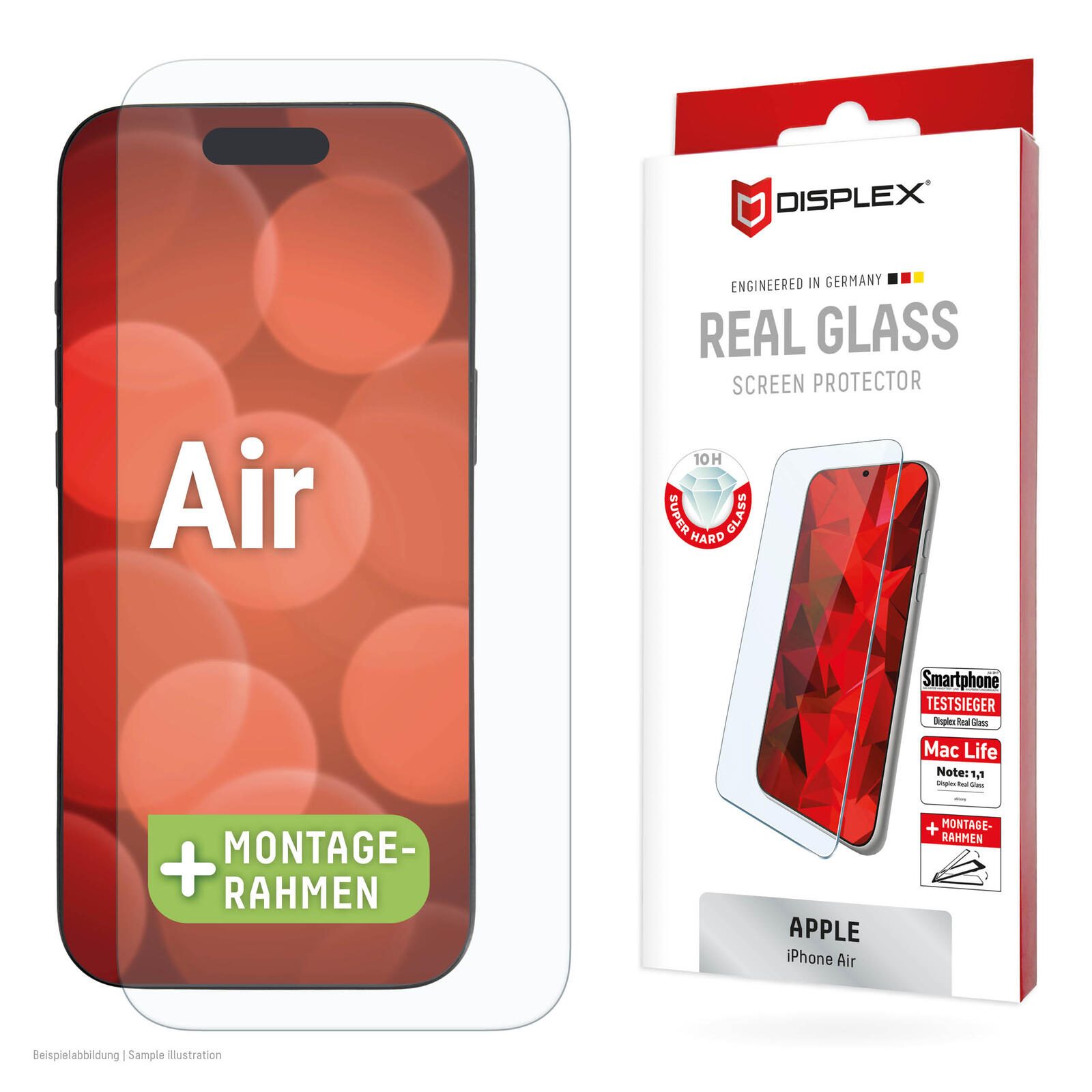 DISPLEX Panzer-Schutzglas für Apple iPhone Air 02158