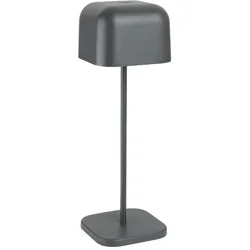Olympia Lucca Tischlampe Quadratische Kuppel Grau 300mm