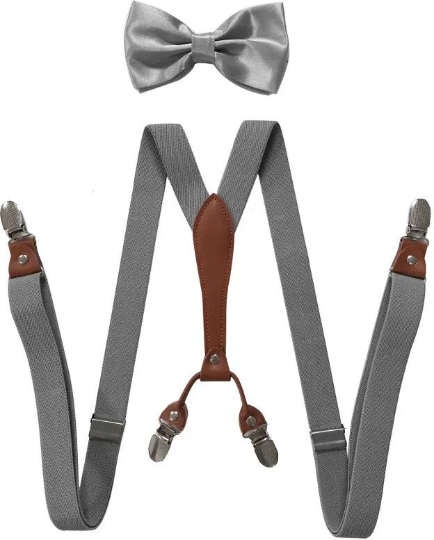 INF Elastische Hosenträger mit 4 Clips