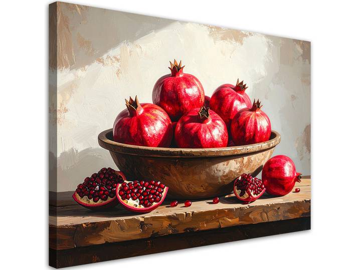 Feeby Leinwandbild Essen & Trinken 90x60cm, Rot, Essen/Getränk, Rechteckig, 90x60 cm, Bilder & Rahmen, Bilder, Leinwandbilder