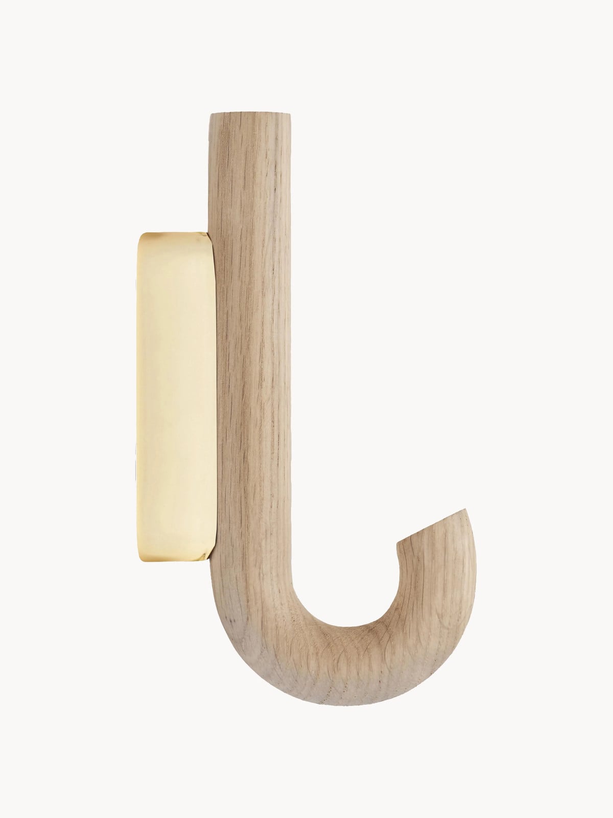 Eikenhouten wandhaak Umbrella Gejst