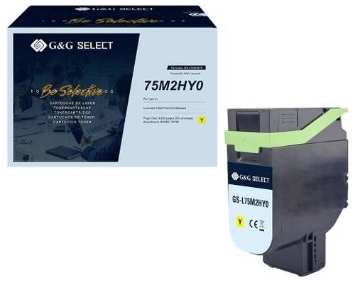 G&G Toner ersetzt Lexmark 75M2HY0 Kompatibel Gelb 8800 Seiten GS-L75M2HY0