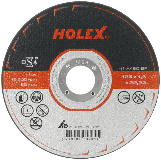 Disque de tronçonnage HOLEX mince 125 mm (563575 125)