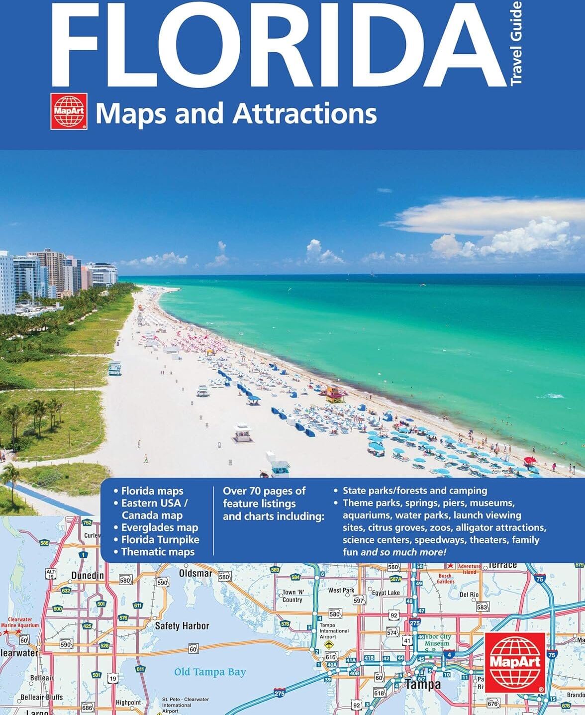 Atlas de voyage de la Floride, cartes et attractions   Canadian Cartographics Corporation