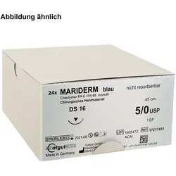 MARIDERM Nahtmaterial DS 24 2/0=3 blau monofil Fadenlänge 45 cm 24 Stück