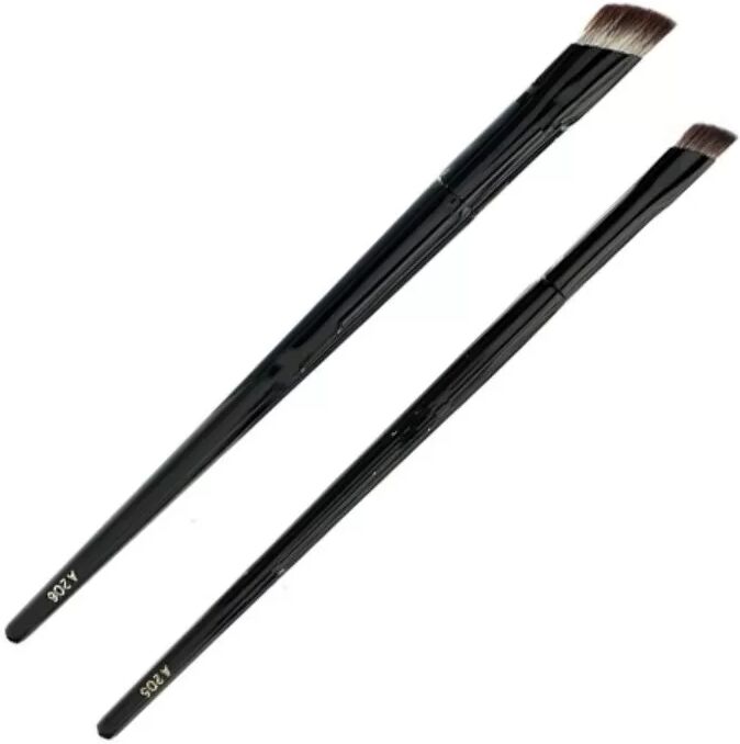 INF Mini Makeup Iron Brushes Set (Large + Small) – Dual Flat Concealer & Highlighting Brushes for Precise Under-Eye, Tear