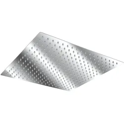 tectake Regendusche aus Edelstahl, eckig - 30 x 30 cm silber