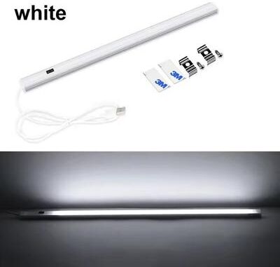Universal Stock Lumi Swipe LED Under Cabinet Light With Hand Sweep Sensor USB Kitchen Cabinet Lighting white